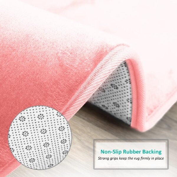 Nestl Set of 3 Absorbent Memory Foam Bath Mat Bathroom Rugs, Gray, Large 20