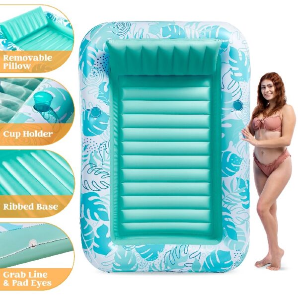 Inflatable Tanning Pool Lounger Float, 70