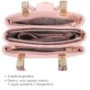 Women Satchel Handbags Top Handle Purse Medium Tote Bag Vegan Leather Shoulder Bag