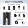 6040mAh Rechargeable Battery and Dual USB Charging Station Compatible with Ring for Video Doorbell Camera 2/3/4, Stick Up Cam and Spotlight Cam