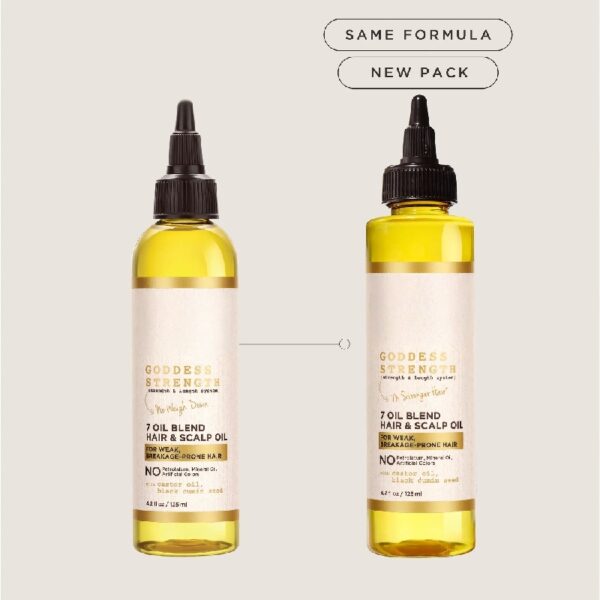(2 pack) Goddess Strength Castor Hair Oil for with All Hair Types, 4.2 fl oz