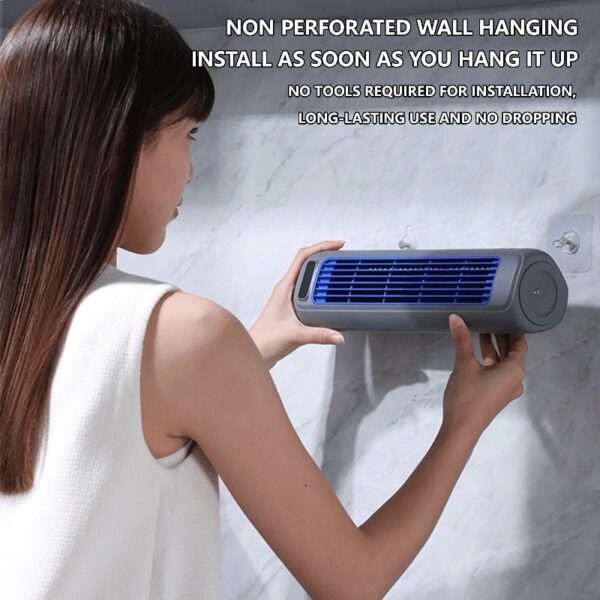 Wall Mounted Air Conditioner,Flat Wall Mounted Air Conditioner,Wall Air Conditioner,Heater and Fan Combo with Digital Display,Remote For Home/Office/Bedroom