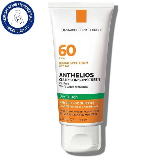 Anthelios Clear Skin SPF 60 Dry Touch Sunscreen, 1.7 fl oz