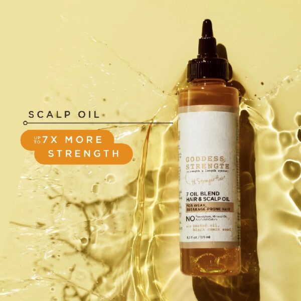 (2 pack) Goddess Strength Castor Hair Oil for with All Hair Types, 4.2 fl oz