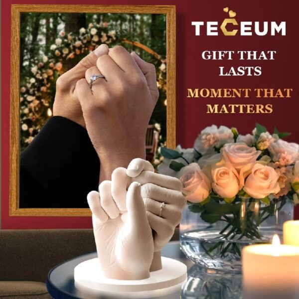 Hand Casting Kit – Unique Gift for Babies & Adults – Ideal DIY Gift for Your Loved Ones, Couples, Family – For Wedding, Anniversary, Baby Shower, Mother’s Day, Christmas – Romantic Gifts – Kit1