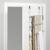 SnugFit Over-the-Door 3-Tier Towel Bar with Hooks, Satin Nickel