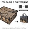6'x9' Outdoor Rugs Patio Waterproof Outside Mat Reversible Plastic Camping Carpet,Black & Brown