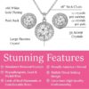 Cate & Chloe Mariah 18k Rose Gold Plated Jewelry Set with Simulated Diamond Crystals for Women