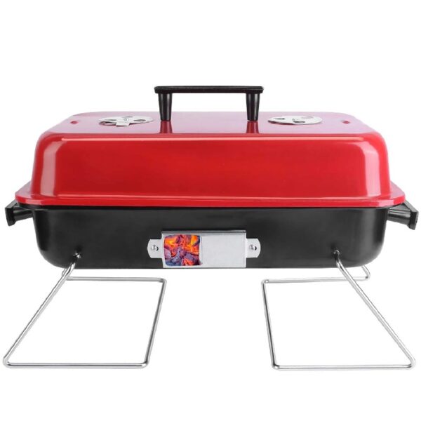 1b3c561700d54f8ab8b5b32d0160a48a Portable Charcoal Grill with Lid Folding Barbecue Grill for Outdoor Camping Cooking Small Table Top BBQ Grill for Outdoor Cooking Camping Beach Traveling Picnic Backyard