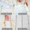 17.7-in x 511.8-in White Gray Wood Peel and Stick Wallpaper Self-Adhesive Removable Contact Paper for Kitchen Countertop Home Decoration Wall Covering Home Renovation