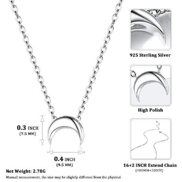 Dainty Heart Necklace Sterling Silver Charm Necklace Pendant Jewelry Gift for Women Mom