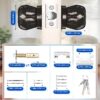 Smart Door Knob, Keyless Smart Door Lock Smart Deadbolt with App Control & Fingerprint & 2 Keys,Electronic Door Lock for Home, Apartment, Office,Bronze