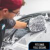 The Cyclone Ultra - Car Wash Mitts - 8in x 9in Blue + Black (2 Pack)