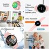 Smart Watch for Android and iPhone,  Answer/Make Call Smartwatch for Men Women Waterproof, 100+ Sport Modes, Fitness Activity Tracker, Pink