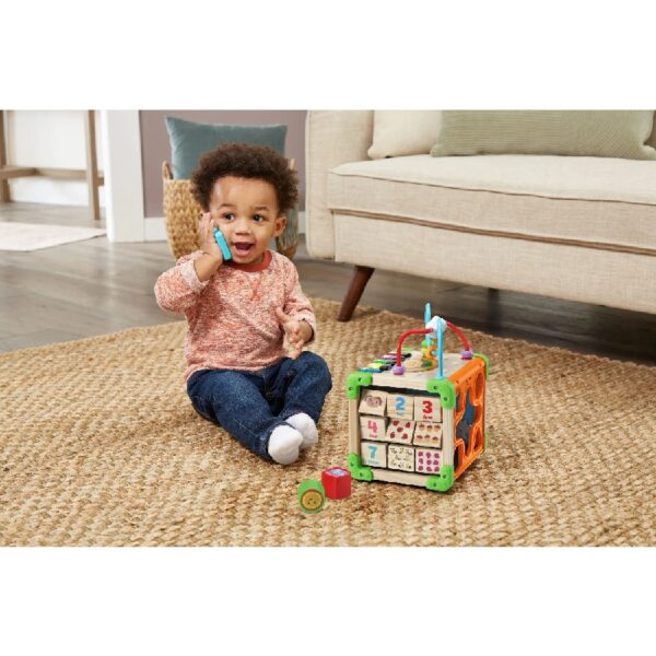Touch & Learn Wooden Activity Cube - FSC 100% Plastic/Wood 100% FSC-Certified Wood Baby and Toddler Toys
