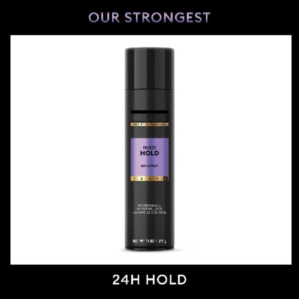 (3 pack) Hairspray Freeze Hold for 24-Hour Frizz Control and All-Day Humidity Resistance, 11 oz