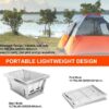 Foldable Portable Camping BBQ Grill, Stainless Steel Barbecue Smoke Stove, Detachable Stove Easy Setup Outdoor Household Grill, Suitable for Outdoor Picnic Family Gathering Travel (Medium)