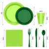 Exquisite 350 Piece Easter Plastic Disposable Party Plates & Dinnerware Combo Set