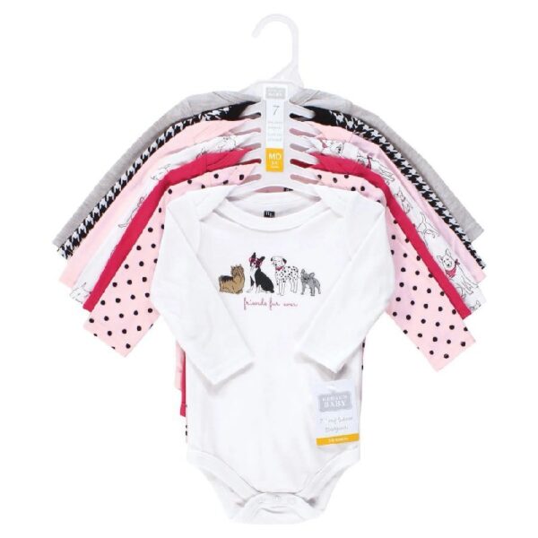 Cotton Long-Sleeve Bodysuits, 7-Pack, Preemie-24 Months