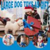 Dog Toys for Aggressive Chewers, Large Dog Toys to Keep Them Busy, Interactive Dog Toys, Squeaky Dog Toys, Tug of War Dog Toy, Crinkle Dog Toy (Blue Octopus)