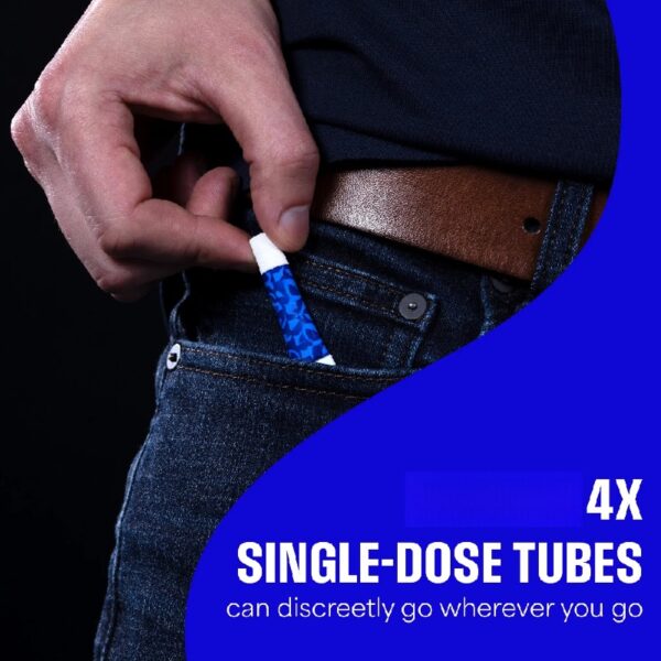 Erectile Dysfunction Treatment Gel, Clinically Proven Topical Gel, 4 Single Use Tubes