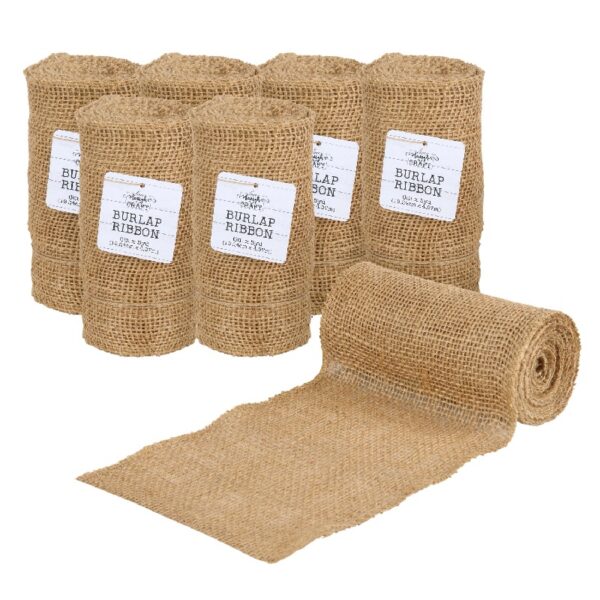 Love, Laugh, Craft Jute Burlap Roll Precut, 6