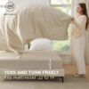 King Size Comforter Set Burnt Orange, 7 Pieces Lightweight King Bedding Sets Boho with Comforter, Sheets, Pillowcases & Shams