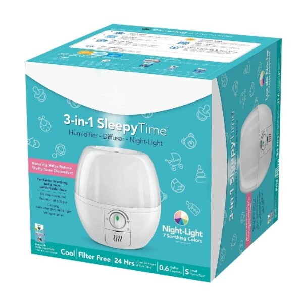 3-in-1 Sleepy 0.6 gal Time Humidifier with Nightlight, VUL500