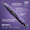 Black Series Electric Toothbrush - Rechargeable, 4 Modes, Travel Case, 8 Brush Heads