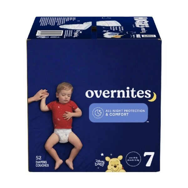 Overnites Nighttime Diapers, Size 7 (41+ lbs), 52 Ct (Select for More)
