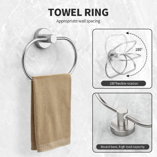 Bathroom Hardware Set, 7 Pieces Bathroom Accessories Set Includes 24