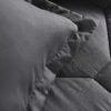 8 PCS Modern Comforter Set with Sheets All Season Bed in a Bag, Black, Queen Size