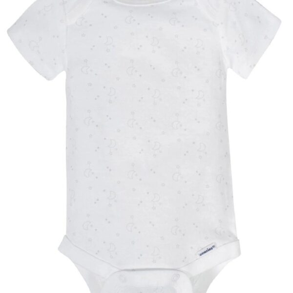 Assorted Short Sleeve Onesies Bodysuits, 8pk (Baby Boy or Baby Girl Unisex)