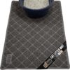 GRIP Cat Litter Box Mat, 35x23, Water Resistant Kitty Litter Trapping Mat, Textured Backing, Easy to Clean, Less Waste and Clean Floors, Kitten Supplies for Indoor Cats, Soft on Paws, Gray