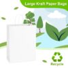 BagDream Brown Paper Gift Bags with Handles Kraft Paper Shopping Bags for Business, Shopping, Grocery, Retail, Birthday Party, Merchandise, 10x5x13, 100 Pack