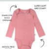 Baby Boy or Girl Gender Neutral Organic Cotton Long Sleeve Bodysuits, 8 Pack (Newborn-24 Months)