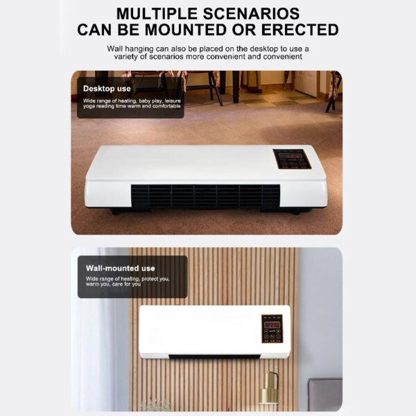 Air Conditioner, Portable Air Conditioners, Wall Mounted Air Conditioner and Fast Heater with Remote for Home Office Bedroom, Energy-saving, 1500W