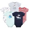 Short Sleeve Bodysuits, 5-Pack, Newborn- 24 Months