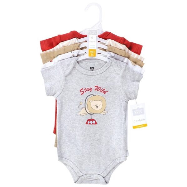 Short Sleeve Bodysuits, 5-Pack, Newborn- 24 Months