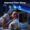 33Oz Dehumidifier Small Dehumidifiers for Room 280sq.ft with Auto-off, 7 Colors LED Light