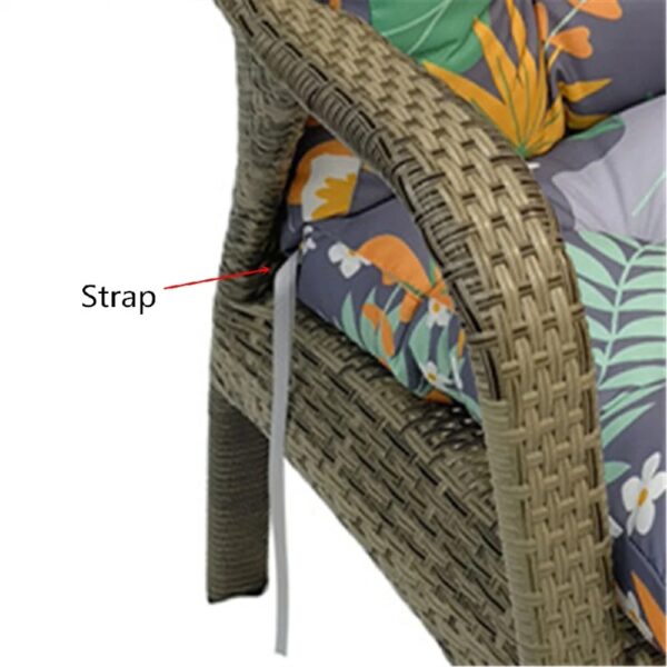 42” x 21” Hawaii Back Chair Outdoor Seating Cushions, Durable Polyester