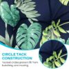 42” x 21” Hawaii Back Chair Outdoor Seating Cushions, Durable Polyester