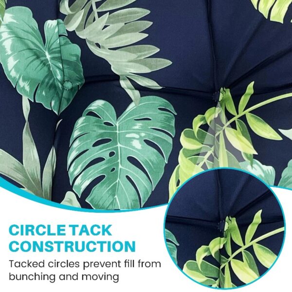 42” x 21” Hawaii Back Chair Outdoor Seating Cushions, Durable Polyester
