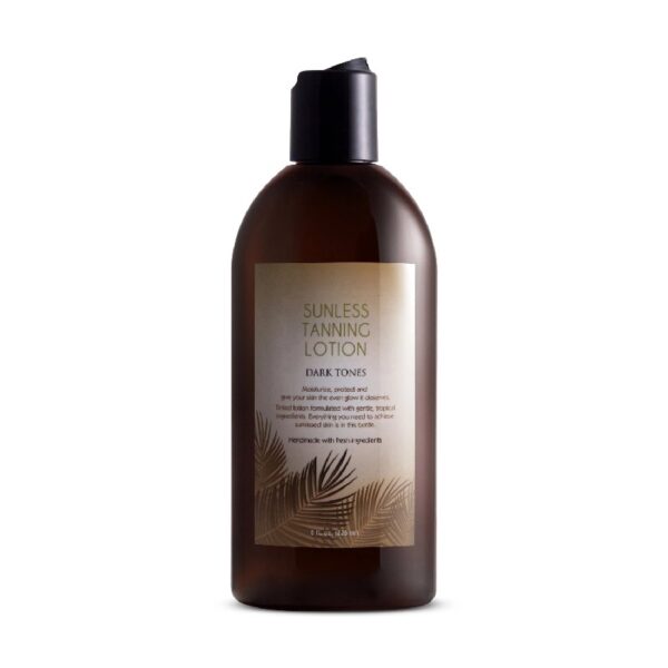 Sunless Dark Tones, Indoor Self Tanner, Self Tanning Lotion with Bronzer, Sun Kiss Glow, 8 fl oz