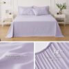 Dorm Bedding Twin Comforter Set - 5 Pieces Pintuck Bed in A Bag with Comforters, Sheets, Pillowcases & Shams