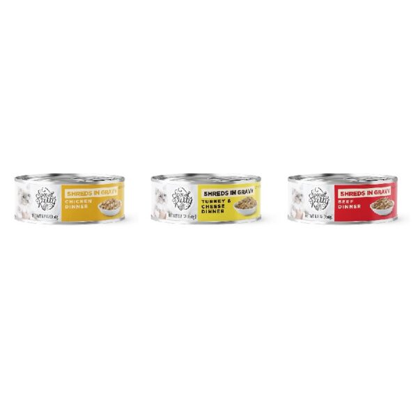 Special Kitty Poultry & Beef Cuts in Gravy Wet Cat Food Variety Pack, 5.5 oz Cans (40 Pack)
