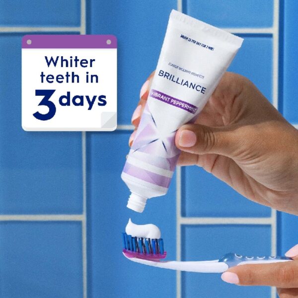 (6 pack) 3D White Brilliance Vibrant Peppermint Teeth Whitening Toothpaste, 4.6 oz, Pack of 3 Tubes