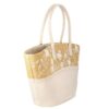 The Pioneer Woman Raffia Tote Bag with Floral Embroidery, Ivory, Women's