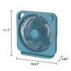 (2 pack) Mainstays 9-inch Box Indoor Comfort Personal AC Electric Fan, 3 Speeds, Black