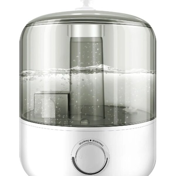 Humidifiers for Bedroom, Ultra Quiet Cool Mist Humidifier for Baby, Ultrasonic Air Humidifier with Auto Shut off, Adjustable 360° Rotation Nozzles, White